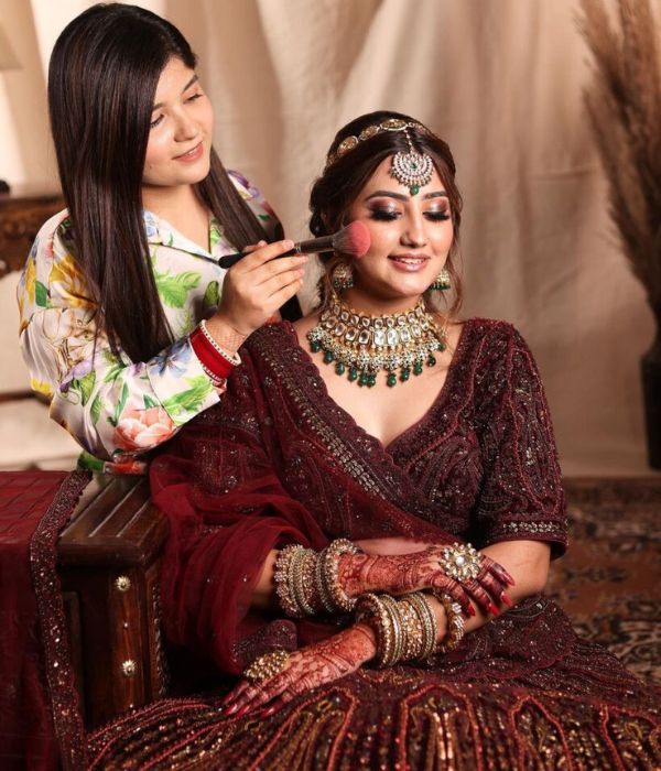 traditional bridal makeup look
